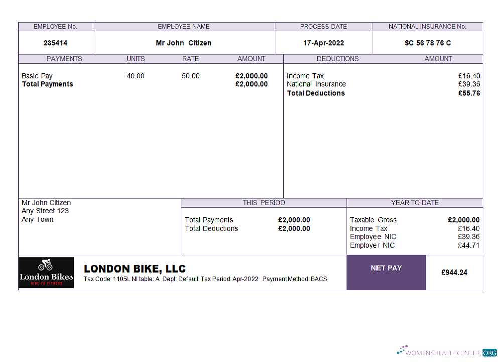 Download United kingdom biking company employee sheet Photoshop template